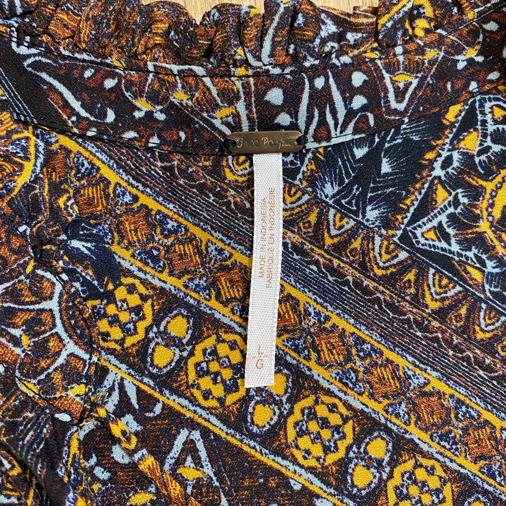 Free People Bohemian Floral Blouse - Picture 5 of 7
